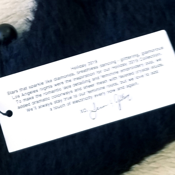 For Love and Lemons Black Fiona Crop Top NWT - Picture 11 of 13